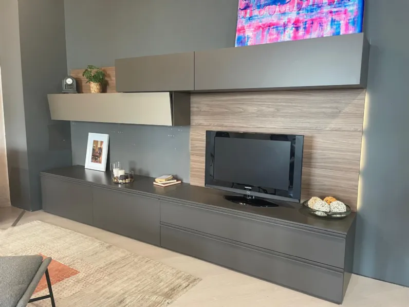 Parete attrezzata Sistema day 12 Alf da fre in stile design a prezzo ribassato