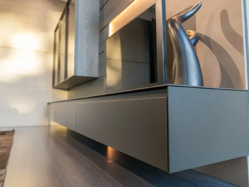 Parete attrezzata Skill Modulnova in stile design a prezzo ribassato