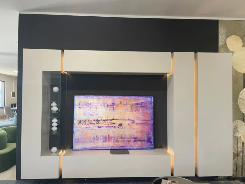 Mobile soggiorno modello Soggiorno con kit luce led 555 di Voltan scontato -25%