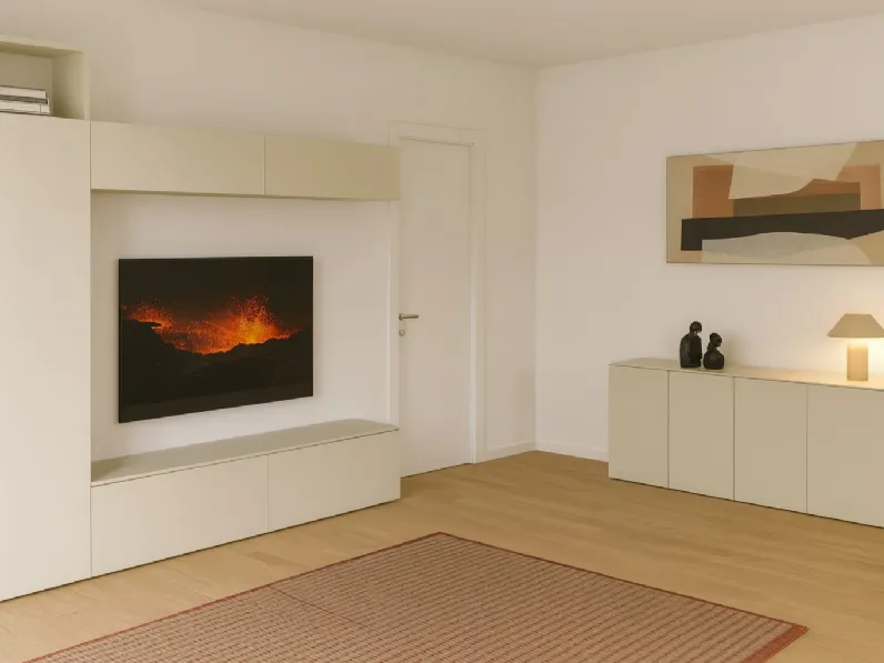 Parete attrezzata Soggiorno con madia  di Pianca in OFFERTA OUTLET