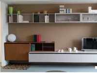 Mobile soggiorno modello Soggiorno serie living basi gola sospese di Novamobili a PREZZI OUTLET