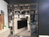 Parete attrezzata Spazioteca di Pianca scontata del 50%