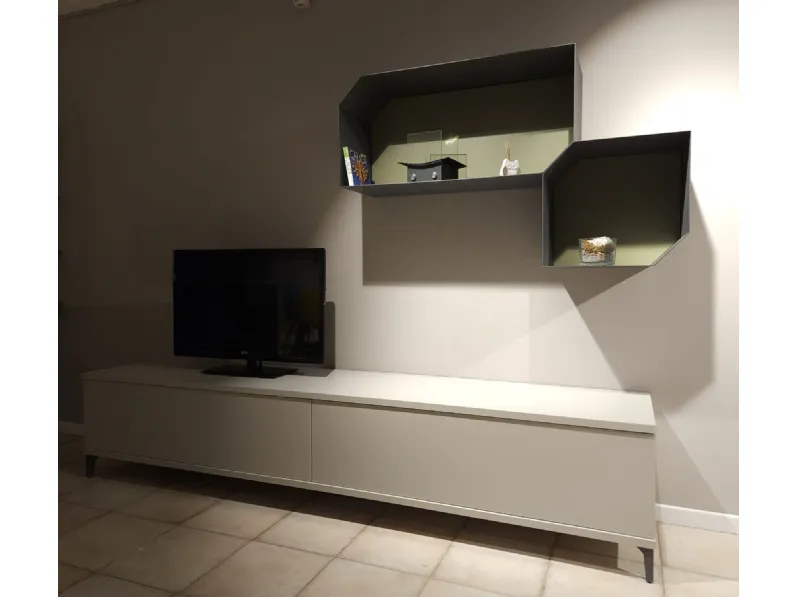 Parete attrezzata Volo Colombini casa in stile design a prezzo ribassato
