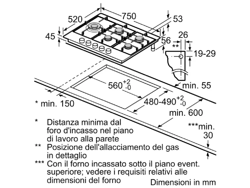 Piano cottura modello Pgs7b5b90 del brand Bosch a prezzo ribassato 