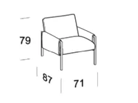 Offerta Outlet: Poltroncina Andy Mottes in Tessuto. Scopri ora!