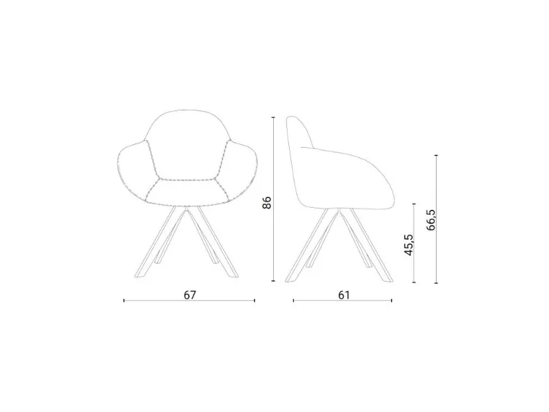 Poltroncina Fiona Con seduta fissa a marchio Ozzio in Offerta Outlet 