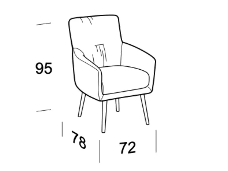 Scopri la poltroncina Elodie Mottes Selection in tessuto, un'idea di stile firmata da un grande architetto! Prezzo scontato.