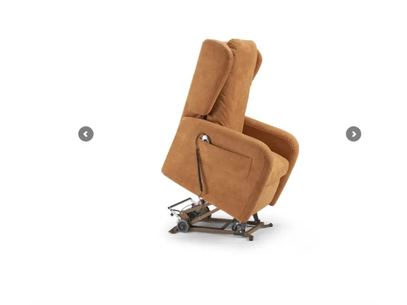 Poltrona relax in Tessuto Bianca Il benessere in Offerta Outlet
