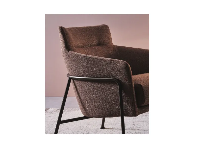 Poltrona con movimento relax Adele sweet in Tessuto Twils a prezzi outlet 
