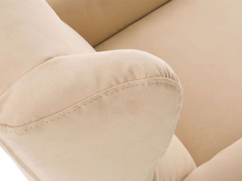 Poltrona relax in Tessuto Iris outlet Diotti.com in offerta