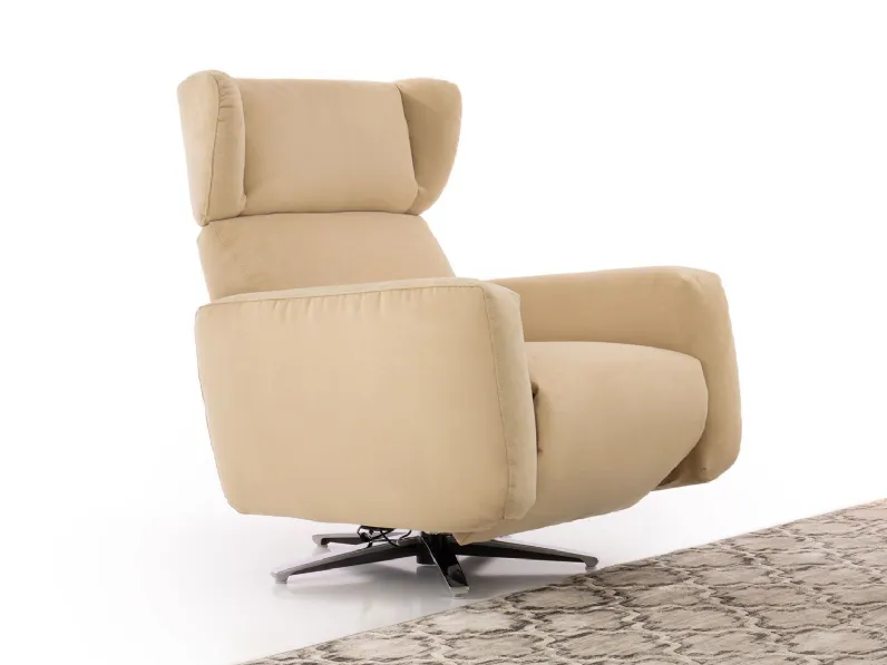 Poltrona relax Con movimento relax Iris outlet Diotti.com a prezzo Outlet