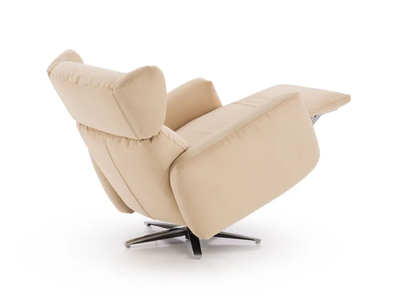 Poltrona relax in Tessuto Iris outlet Diotti.com in offerta