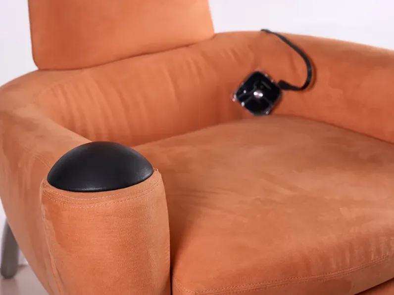 Poltrona relax in Microfibra Song Artigianale in Offerta Outlet