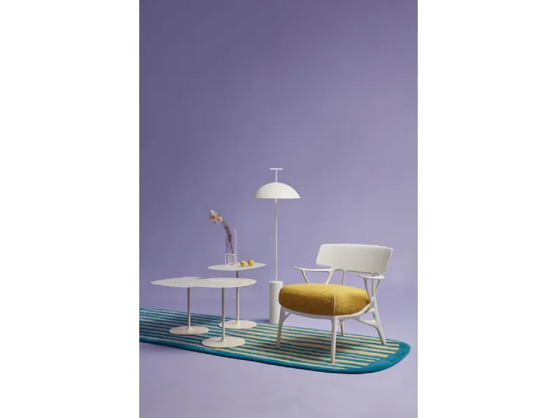 Poltrona con seduta fissa A.i. lounge Kartell a prezzo Outlet 