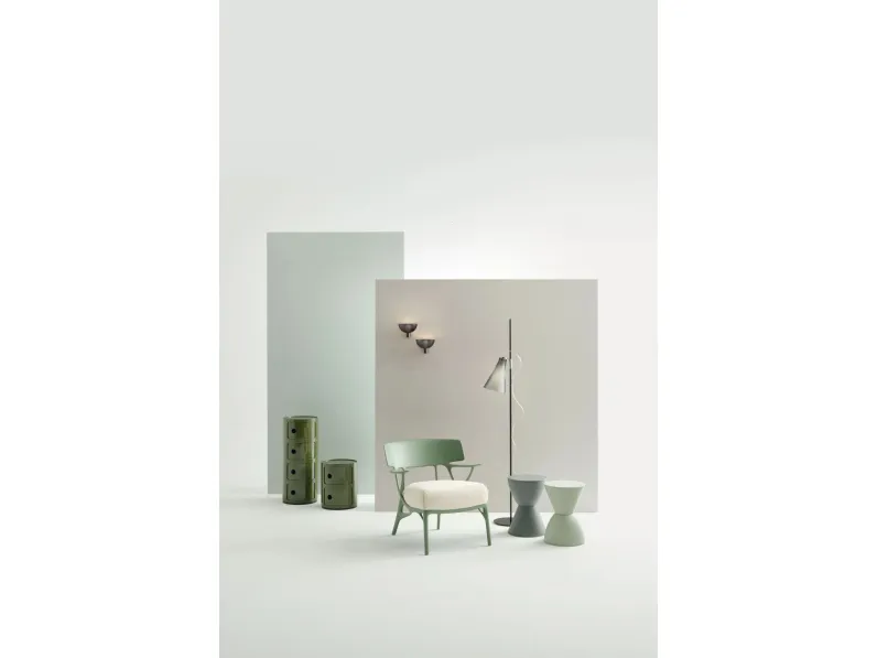 Poltrona con seduta fissa A.i. lounge Kartell a prezzo Outlet 