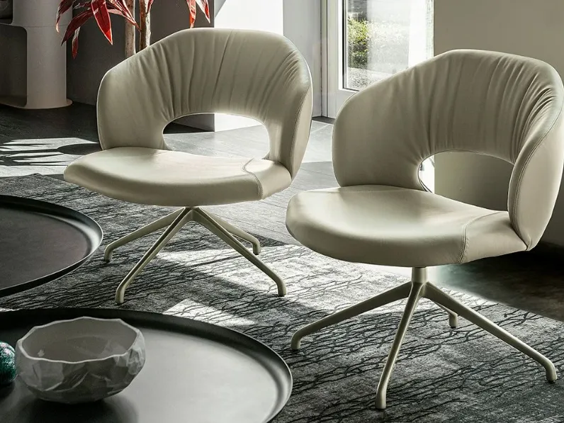 Poltrona con seduta fissa Miranda lounge Cattelan italia in Offerta Outlet 