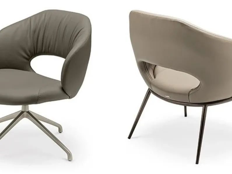 Poltrona con seduta fissa Miranda lounge Cattelan italia in Offerta Outlet 
