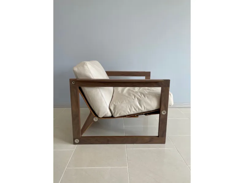 Poltrona Dakar Artigianale in Pelle SCONTATA