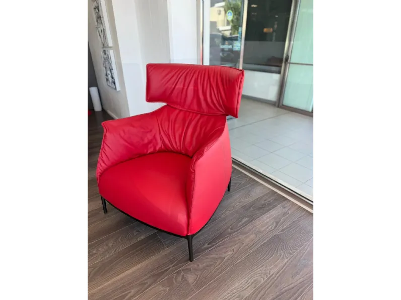 Poltrona in Pelle Archibald king Poltrona frau in Offerta Outlet
