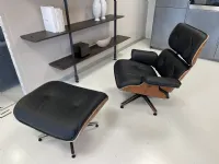 Poltrona in stile moderna Poltrona con pouf lounge chair eames  Alivar in Offerta Outlet