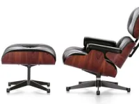 Poltrona in stile moderna Poltrona con pouf lounge chair eames  Alivar in Offerta Outlet