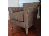 Poltrona in Ecopelle Denmark Artigianale in Offerta Outlet
