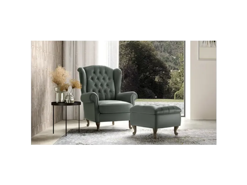 Poltrona in Pelle Bergere' * Doimo salotti a prezzo Outlet