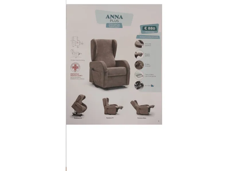 Poltrona in Tessuto Multipla Vitarelax a prezzo Outlet