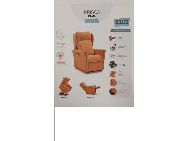 Poltrona in Tessuto Multipla Vitarelax a prezzo Outlet