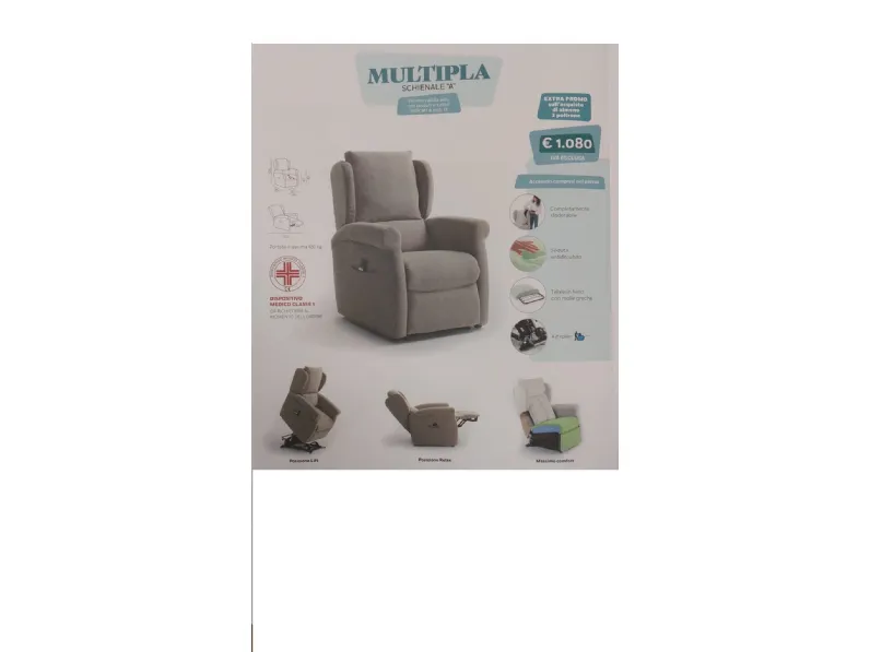 Poltrona in Tessuto Multipla Vitarelax a prezzo Outlet