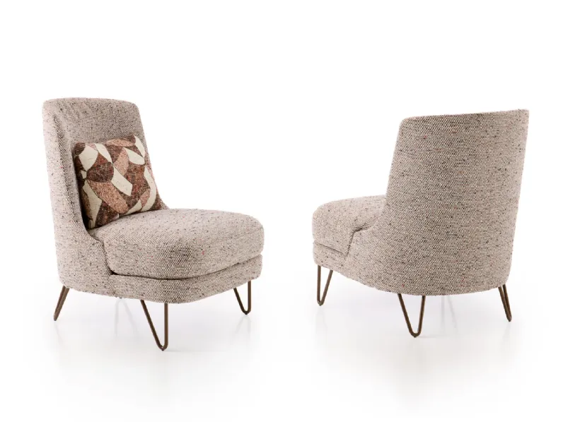 Poltrona in Tessuto Beatrix outlet Diotti.com a prezzo Outlet