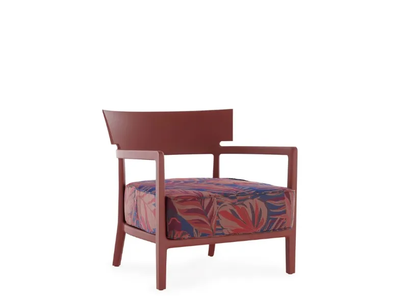 Poltrona  cara mat outdoor liberty chile palm Kartell in Tessuto SCONTATA