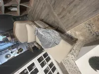 Poltrona in Tessuto Chaise longue  Dialma brown a prezzo scontato