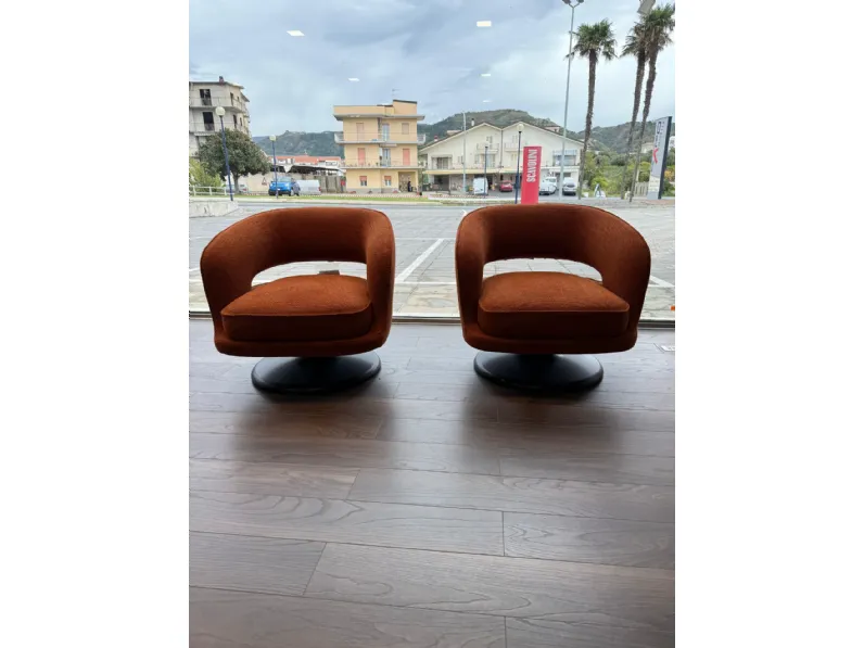 Poltrona Linea Molteni & c in Tessuto SCONTATA