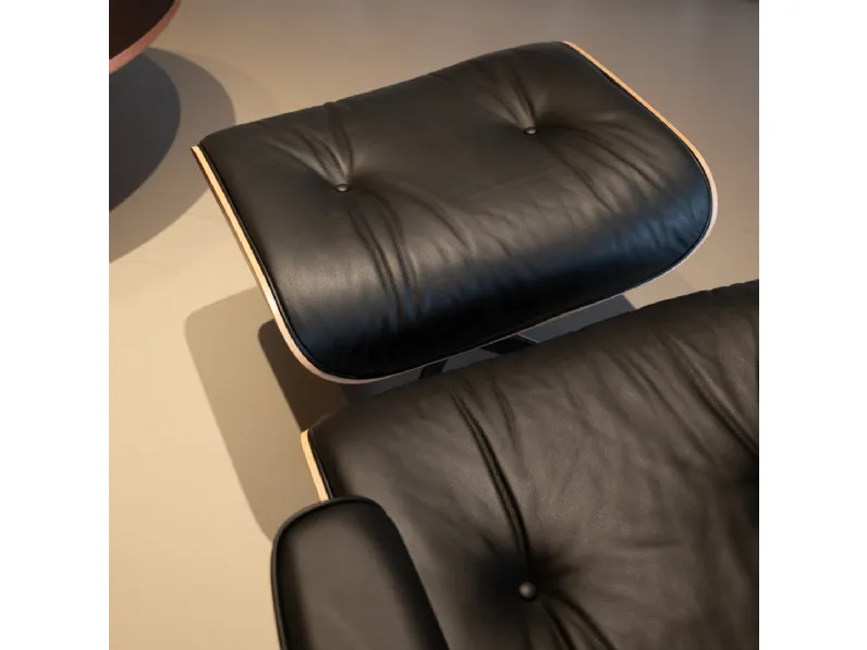 Poltrona in Pelle Lounge chair e ottoman Artigianale in Offerta Outlet