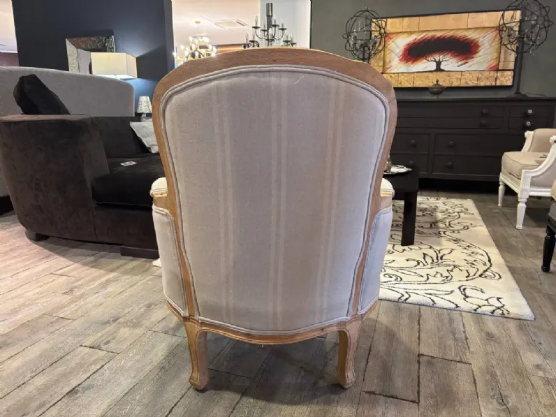 Poltrona in stile classica Luigi xv Dialma brown in Offerta Outlet