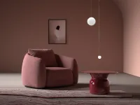 Poltrona Luna Biba salotti in Tessuto SCONTATA