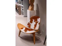 Poltrona Ch07  Carl hansen & son in Pelle SCONTATA