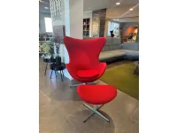 Poltrona Egg di fritz hansen Fdesign in Tessuto SCONTATA