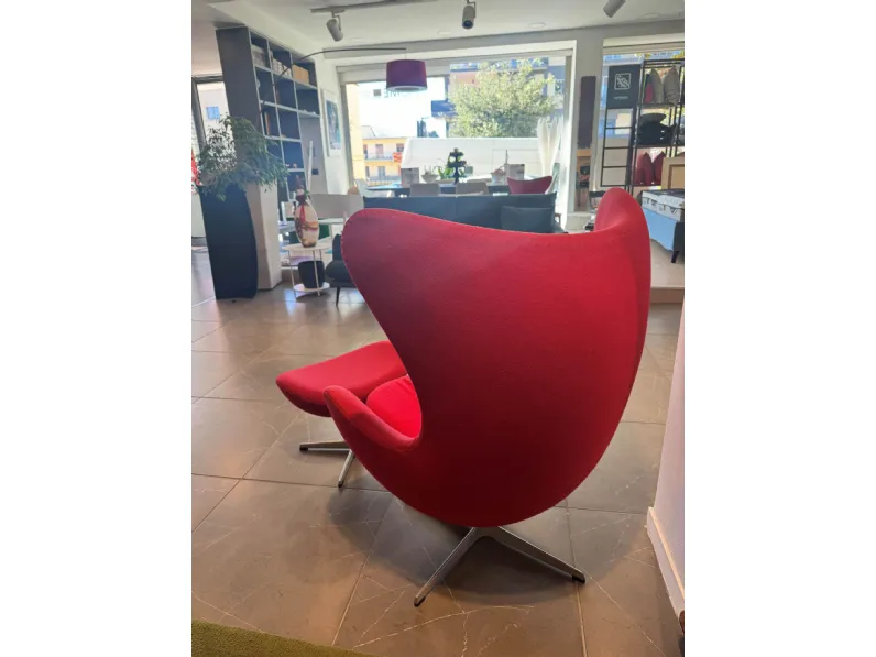 Poltrona Egg di fritz hansen Fdesign in Tessuto SCONTATA