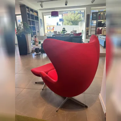 Poltrona Egg di fritz hansen Fdesign in Tessuto SCONTATA