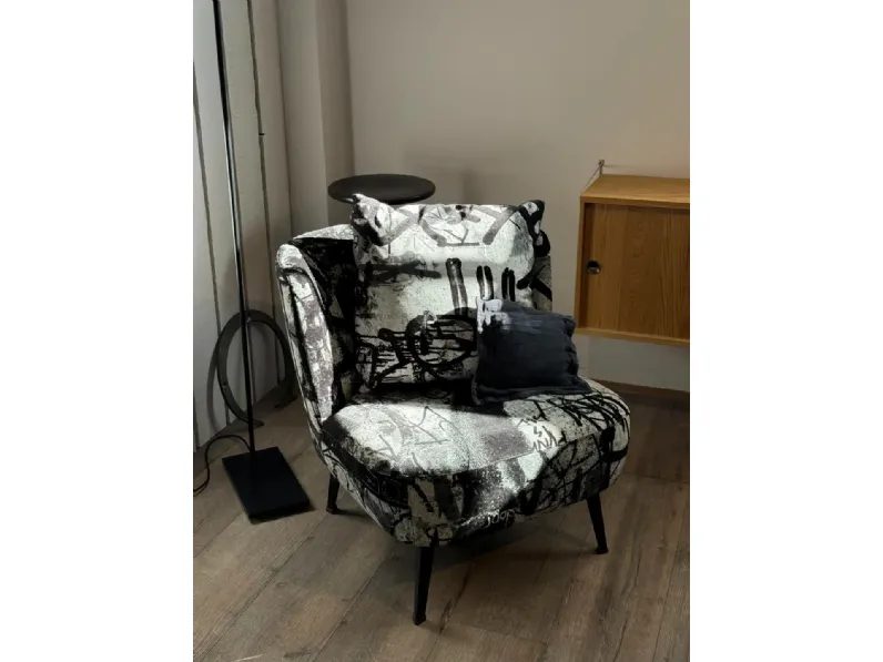Poltrona in stile design Gimme shelter Moroso in Offerta Outlet