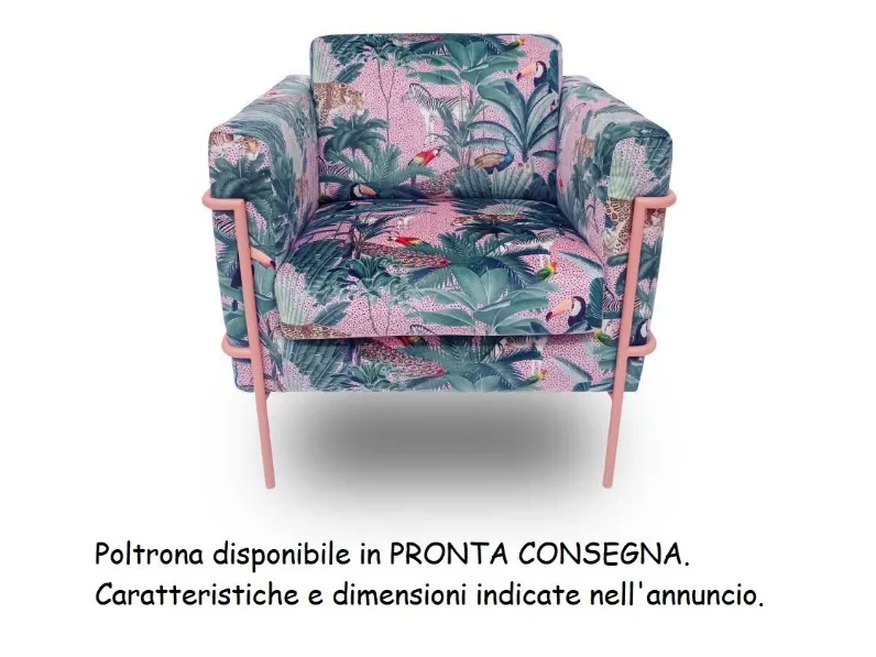 Poltrona in stile design Icon Felis in Offerta Outlet