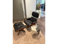 Poltrona in Pelle Lounge chair e ottoman vitra Collezione esclusiva a prezzo Outlet