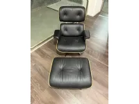 Poltrona in Pelle Lounge chair e ottoman vitra Collezione esclusiva a prezzo Outlet
