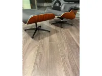 Poltrona in Pelle Lounge chair e ottoman vitra Collezione esclusiva a prezzo Outlet