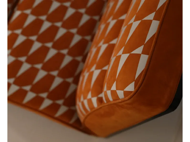 Poltrona con seduta fissa Poltrona greta printed Baxter in Offerta Outlet 