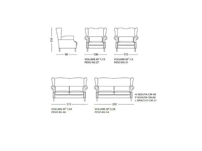 Poltrona modello Poltrona piuma doppio strato cortina Md work ad un prezzo imperdibile