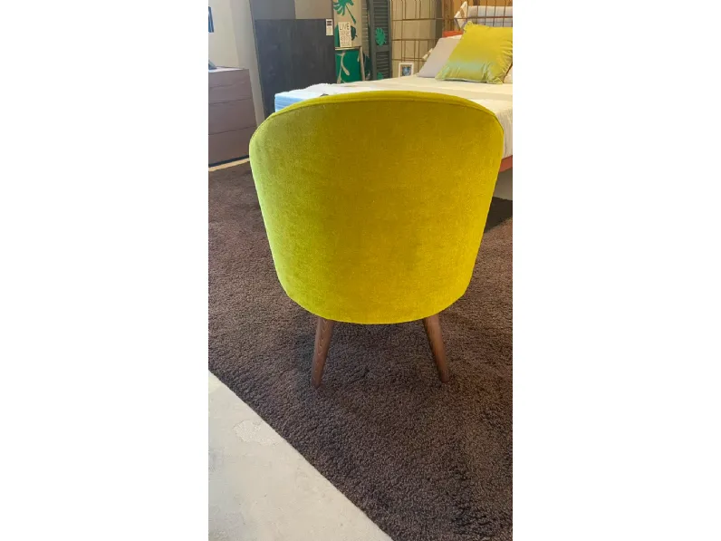 Poltrona in stile design Poltroncina verde ivy domingo  in Offerta Outlet