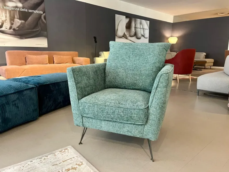 Poltrona in Tessuto Skim Samoa a prezzo Outlet